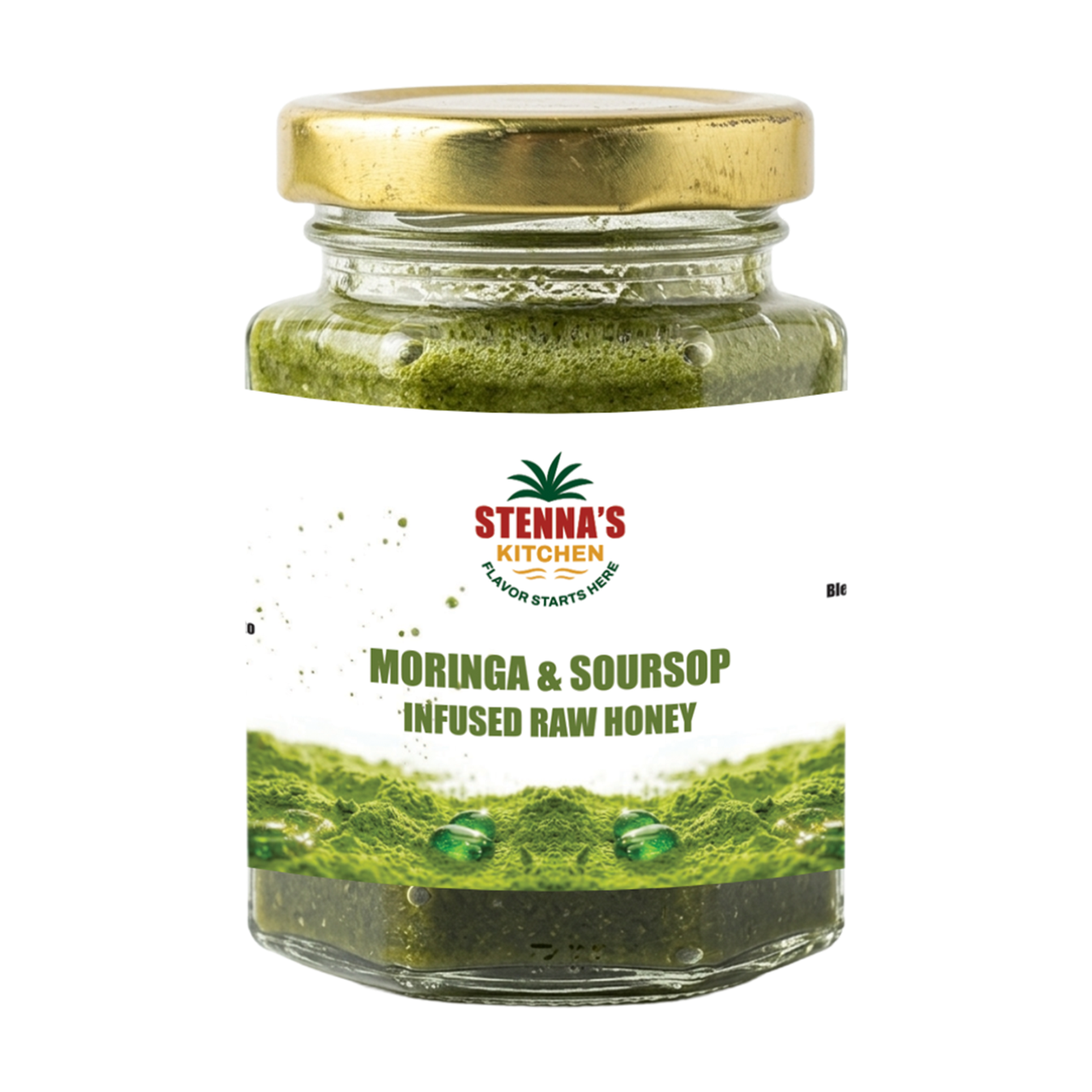 Moringa & Soursop Infused Raw Honey (4 oz)