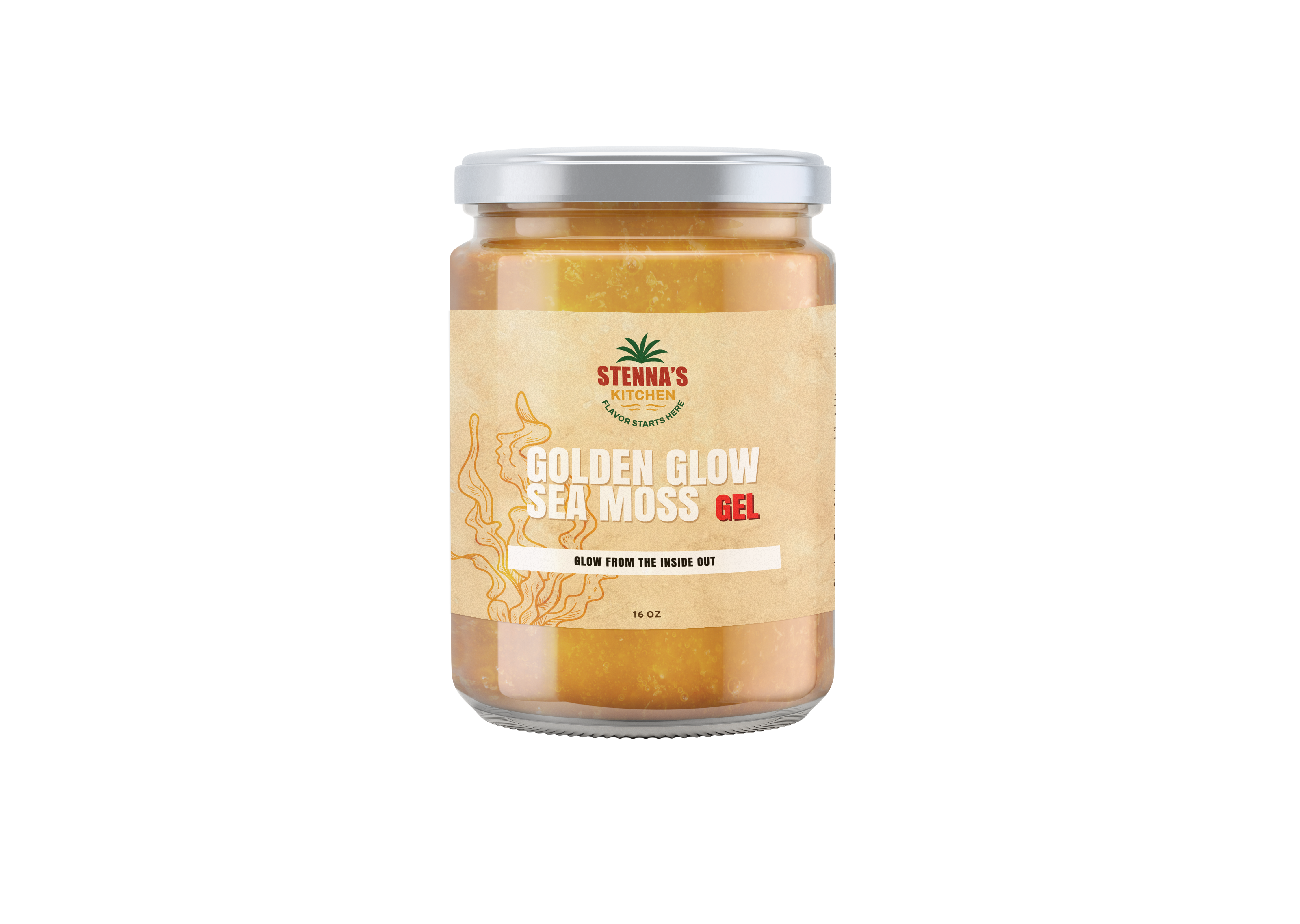 Golden Glow Sea Moss Gel (16 oz)